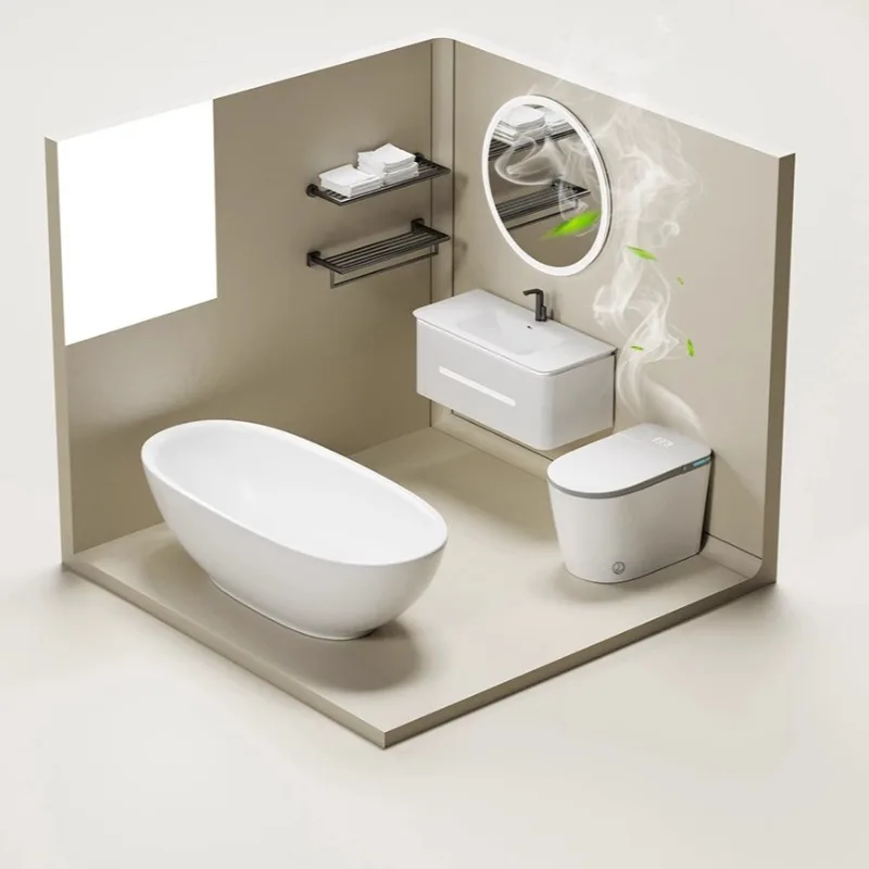 Sanitario moderno inteligente diseño de suelo de inodoro cubierta de asiento espuma inodoro inteligente lujo único Wc Inteligente muebles Accesorios