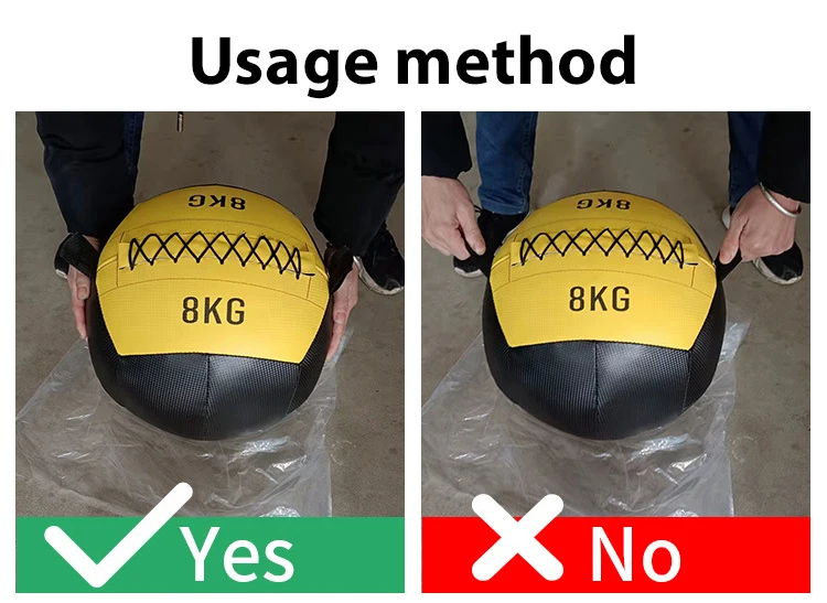 Gym Equipment 5kg 8kg 10kg 20kg Weighted Fitness Exercise Leather Soft Slam Medicine Ball