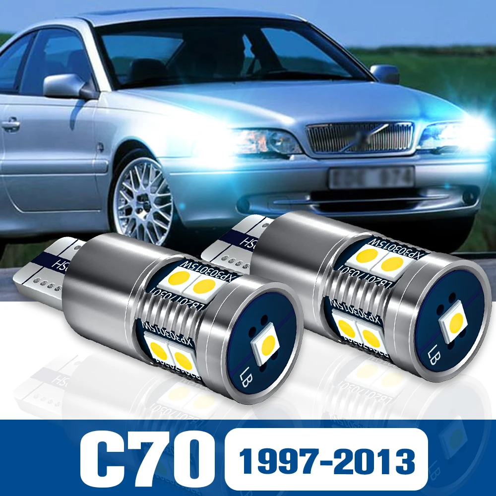 

2pcs LED Clearance Light Bulb Parking Lamp Accessories Canbus For Volvo C70 1997-2013 2005 2006 2007 2008 2009 2010 2011 2012