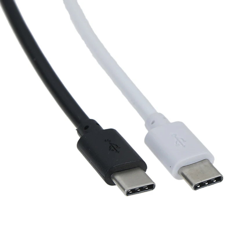 Black/White Short 20cm Lenght USB-C USB 2.0 Type C Male To 2.0 Type A Male Data Charge Cable Cord