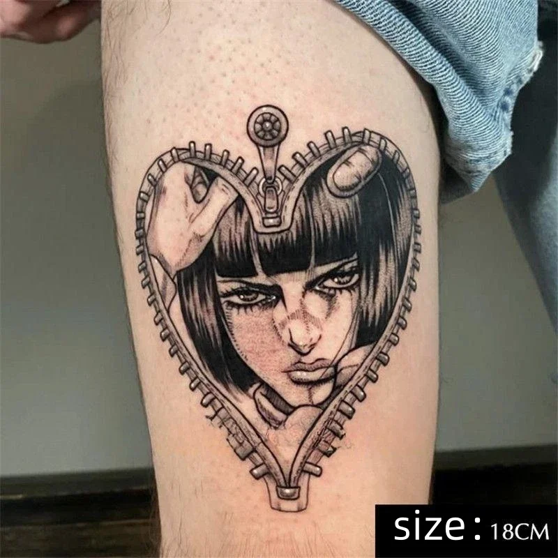 Luna Store  Anime JoJo's Bizarre Adventure Temporary Tattoos Cartoon Buccellati Tattoo Body Art Waterproof Fake Tatoo Sticker