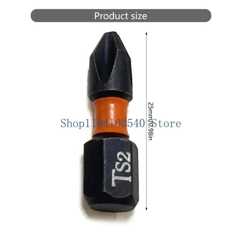 02DC 10 個クロスヘッドドライバービットセット電気技師用 1/4 インチ六角シャンク磁気クロスドライバードリルビット