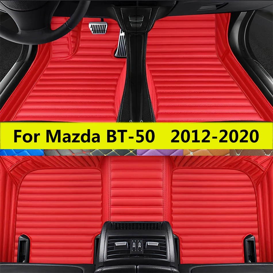 

Автомобильные коврики для Mazda BT-50 Pickup 2012 2013 2014 2015 2016 2017 2018 2019 2020 Автоматические кожаные подушечки для ног Полный комплект ковров