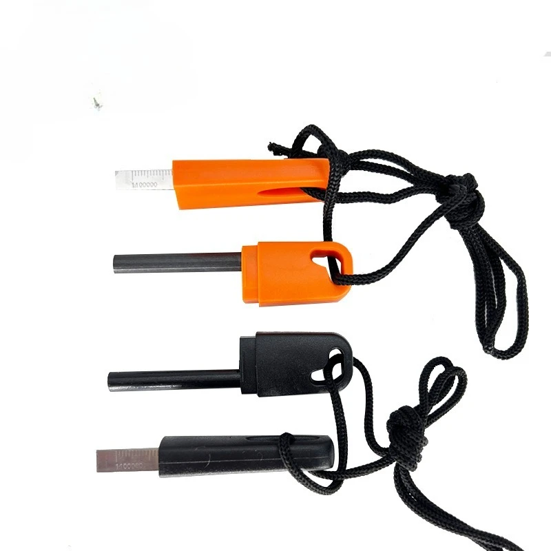 3 قطعة الناجي البرية التنزه بقاء الطوارئ النار قضيب شريط المغنيسيوم مسننة مكشطة استرجاع مريحة