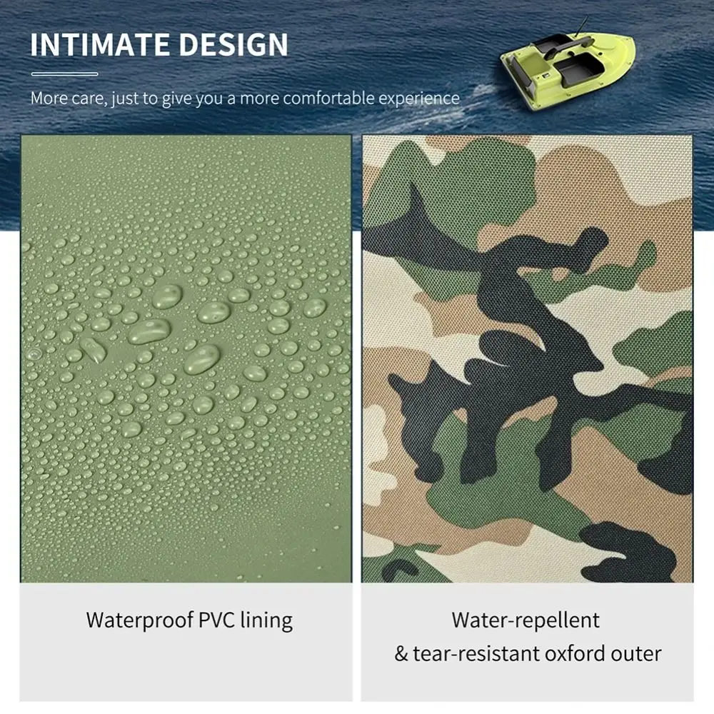 

Камуфляжная сумка для переноски лодки из ткани Оксфорд 1000D, водонепроницаемая сумка для хранения рыбацкой лодки, устойчивый к разрыву рыболовный инструмент