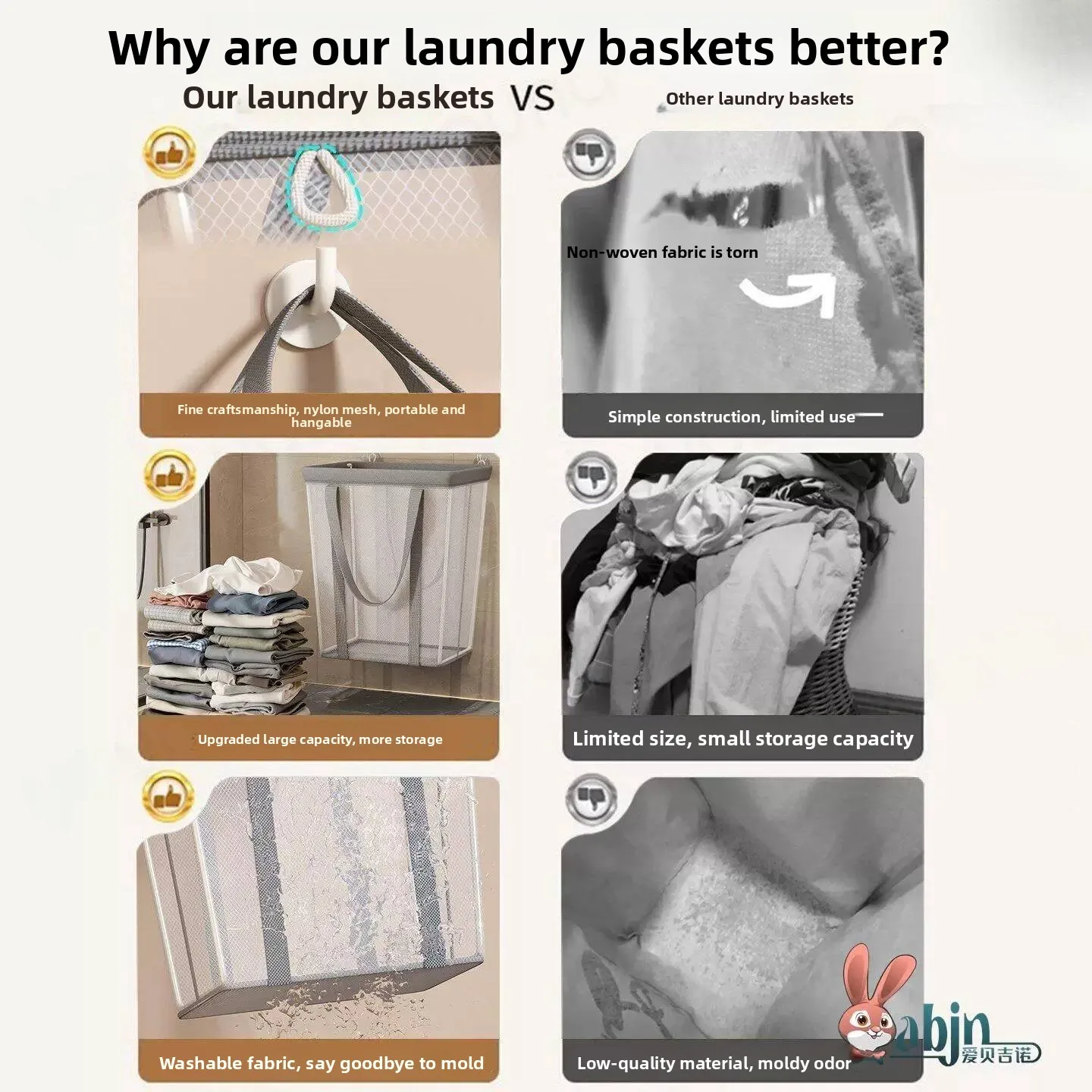 Large Capacity Dirty Clothes Storage Basket Narrow Foldable Dirty Socks Organizer Special Large Size Stackable Bag for Home