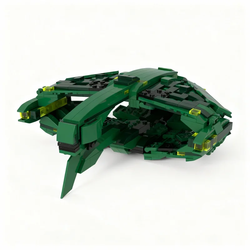 518-pezzi-moc-space-romulan-warbird-d'deridex-class-model-building-blocks-regalo-di-natale-collezione-arte-in-mattoncini-esposizione-educativa