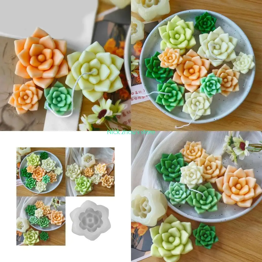 E15E Mold Silicone Aromatherapys Mold Plant Desktop Decoration Mould