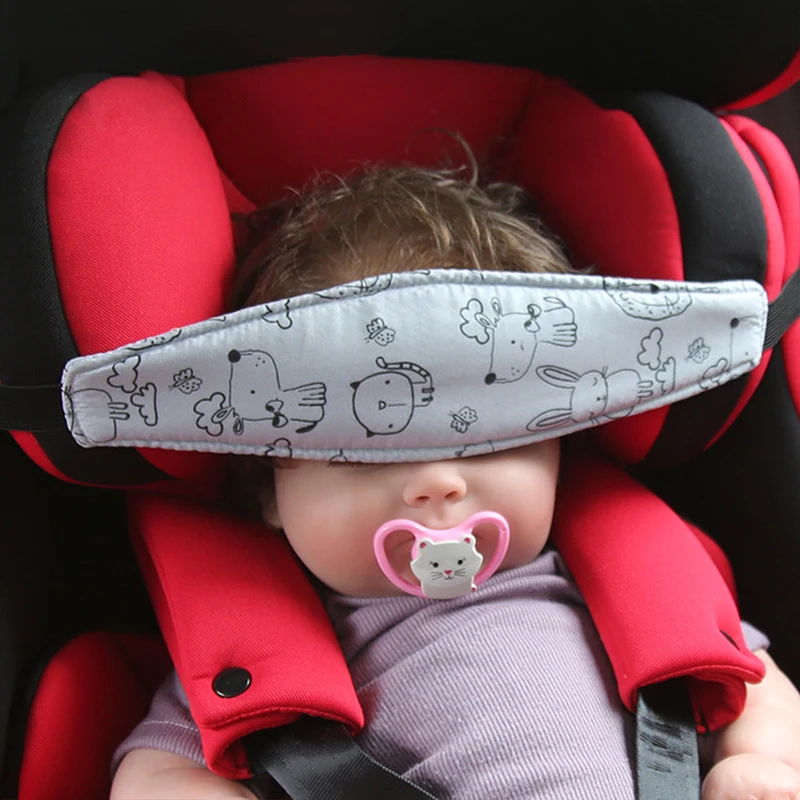 Support de tête de siège de voiture pour bébé, ceinture de fixation de poussette pour enfants, parc réglable pour garçon et fille, positionneur de sommeil, oreillers de sécurité pour bébé