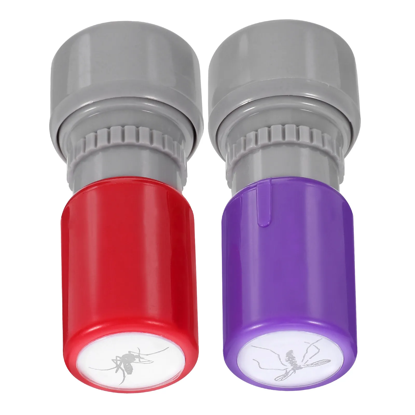 2 Stuks Nieuwigheid Muggen Stempel Zelfinktende Prank Tool Realistische Fake Mosquito Patroon Voor April Fool's Day Halloween Party Gag Gift