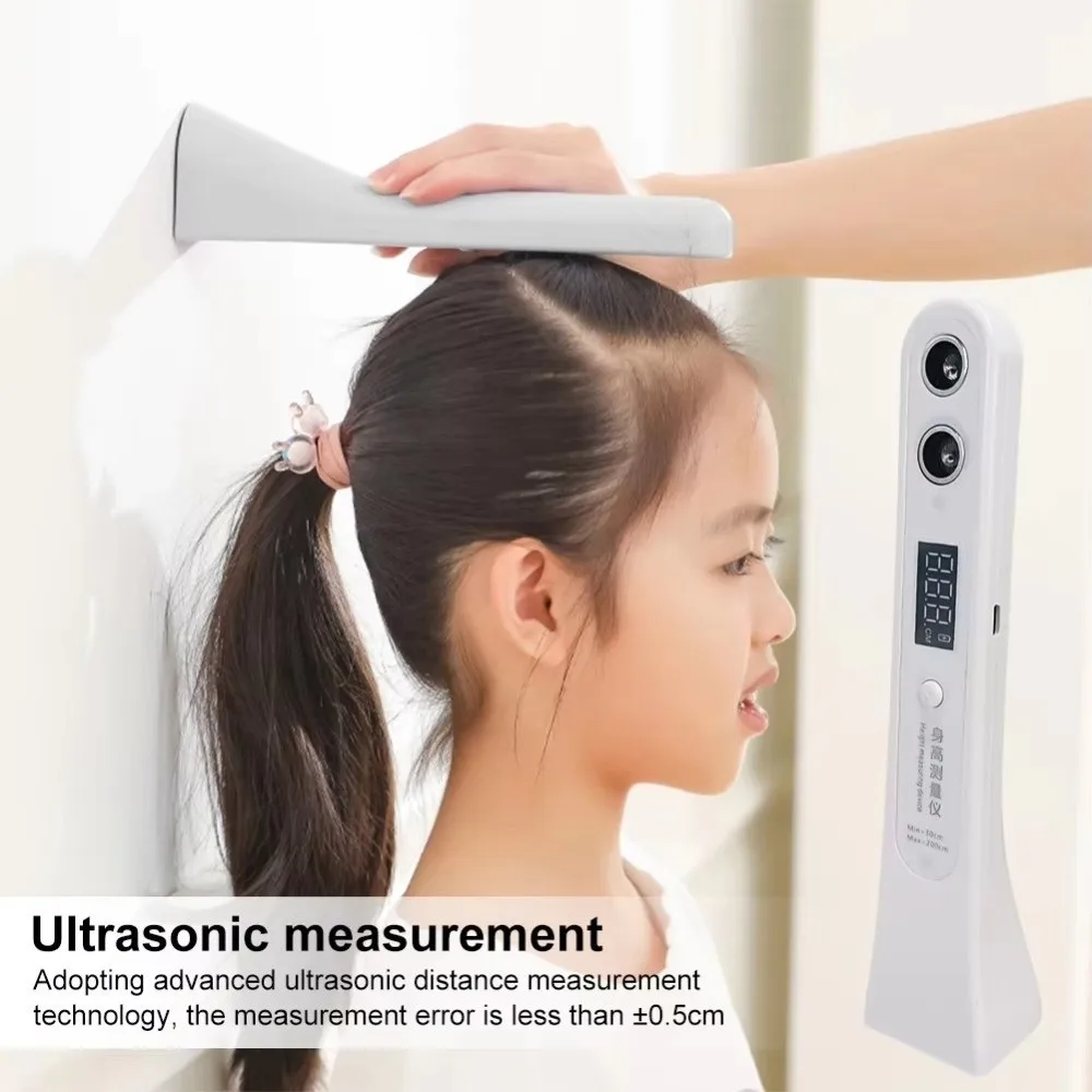 Digital Ultrasound Height Measuring Meter Smart Accurate Height Measuring Tool Safety Precision Children Electronic Height Ruler