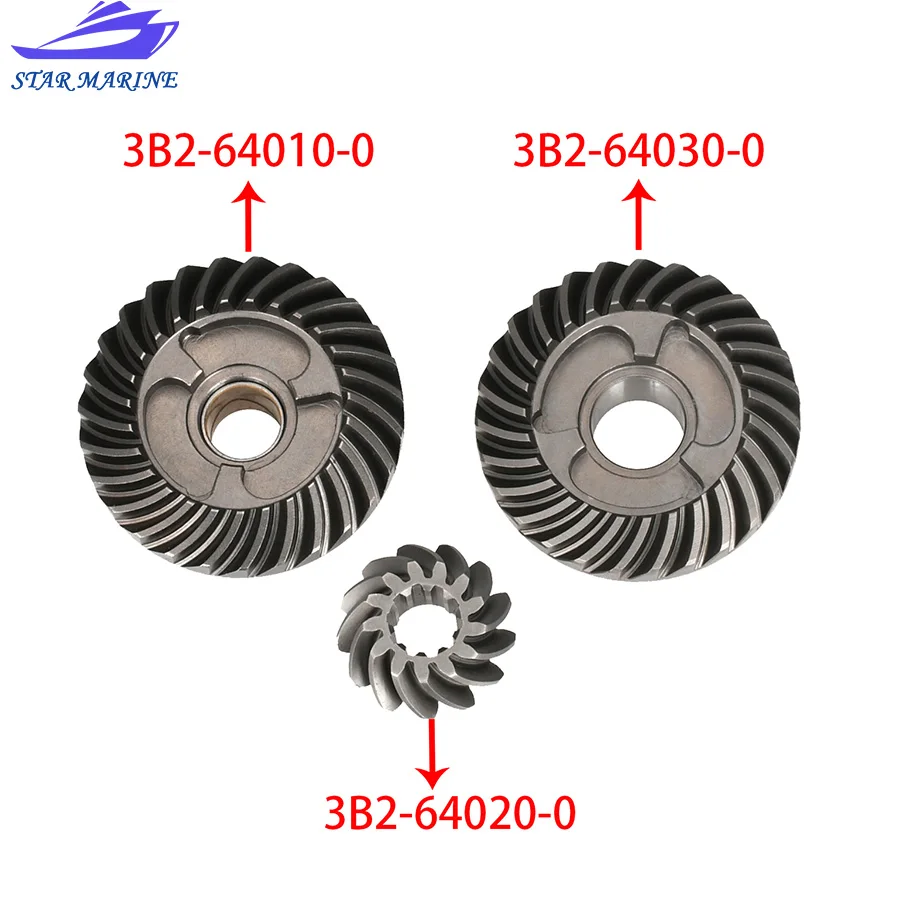 

GEAR SET 3B2-64020 3B2-64010 3B2-64030 For Tohatsu Nissan Outboard 9.8HP 8HP Mercury 9.9HP Forward GEAR Reverse GEAR Pinion