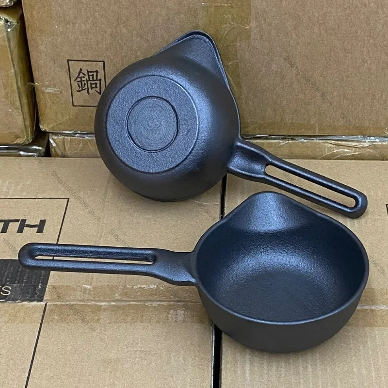Cast Iron Hot Oil Small Pot Splashing Oil Mini Multi-function Pot