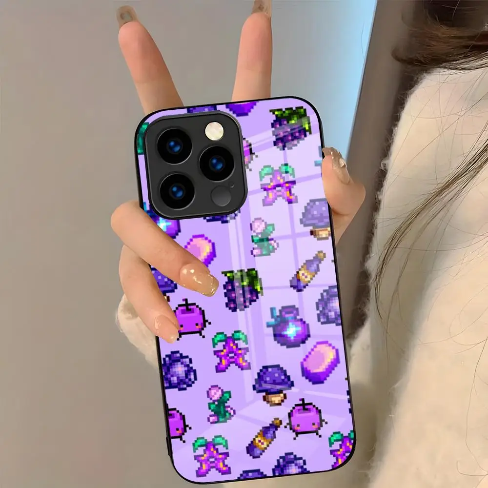 Stardew Valley Handyhülle für iPhone 17 Pro Max 16 15 14 Pro Max 13 11 Plus Glasabdeckung