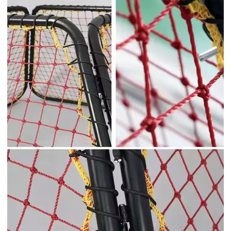 Perlengkapan Latihan Sepak Bola Jaring Rebounder Empat Sisi Sudut Dapat Disesuaikan Portabel Pasokan Pabrik untuk Lapangan Sepak Bola