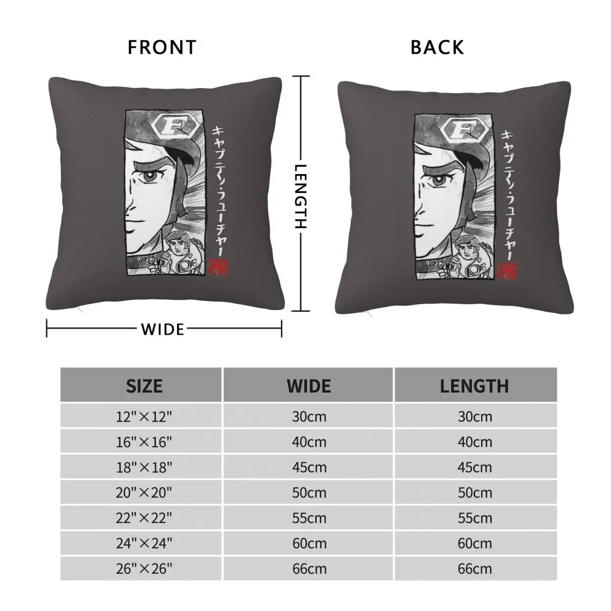 Kumitate Captain Flam Pillowcase Polyester Linen Velvet Creative Zip Decorative Bed Cushion Cover Wholesale