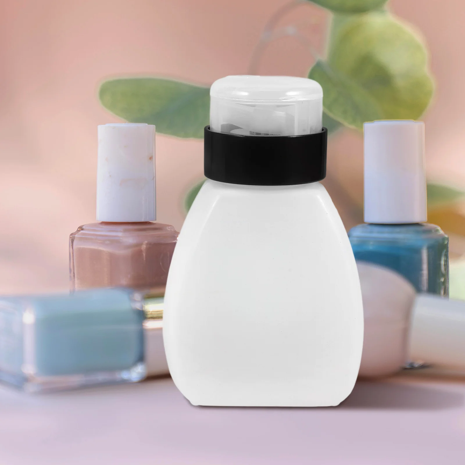 2 قطعة من البلاستيك الشفاف اضغط على زجاجة فارغة لمسمار الفن موزع سائل مضخة إعادة الملء المحمولة مانيكير لوازم التنظيف #6