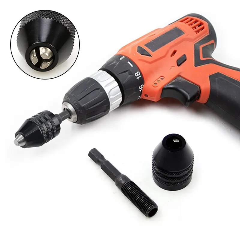 Quick Change Hexagonal Shank Drill Chuck Three Jaw Self Centering Chuck Drill Electric Mill Clamping Tool