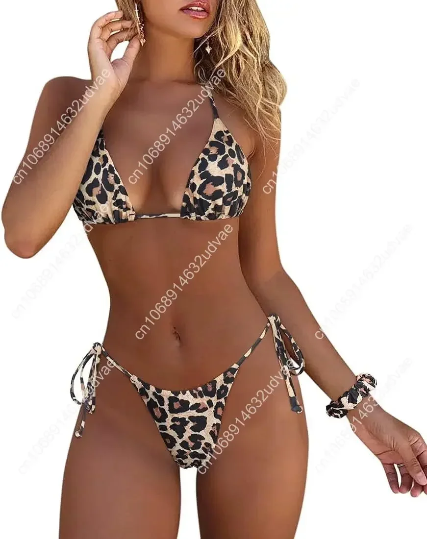 

MOSHENGQI женский сексуальный бразильский бикини из 2 предметов на тонких бретельках топ стринги купальник купальный костюм