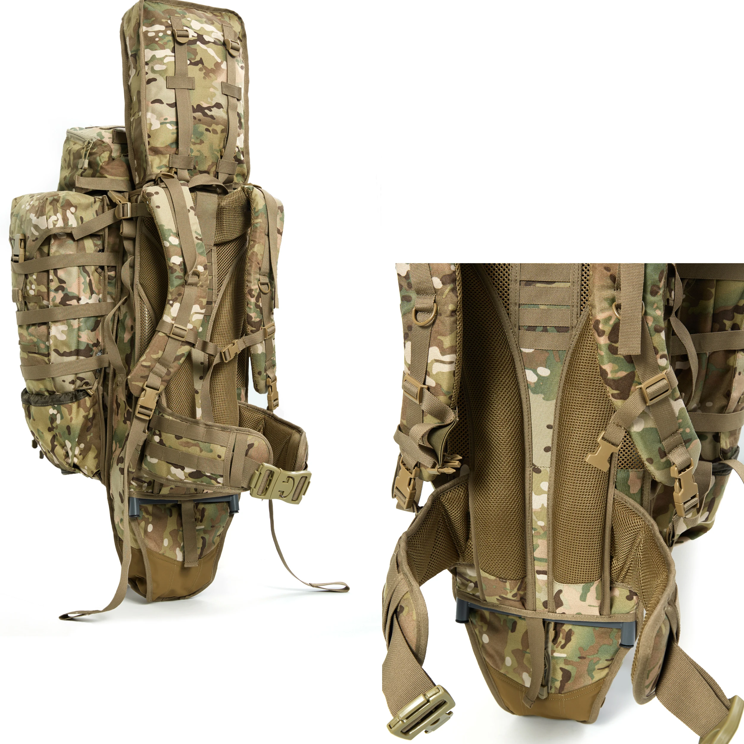 Imagem -02 - Akmax-bolsa Tático Militar Sniper Operação Rifle Gun Mochila com Pacote de Hidratação Sistema de Assalto do Exército Mochila g4 Capacitor 80l