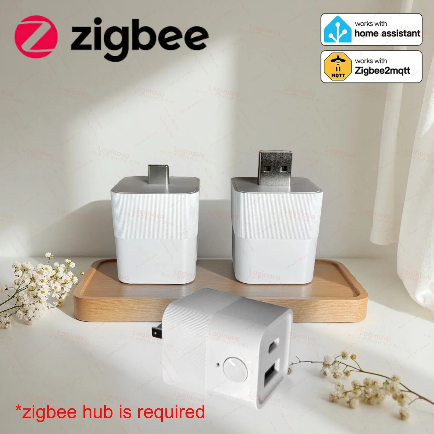 Zigbee USB Adaptor Type-C Micro Adapter Converter USB-A USB-C For Macbook Xiaomi iPhone 2MQTT Home Assistant Scene Automation