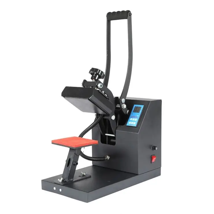 New 15*15cm5.9-inch Manual Label Heat Press Garment Fabric Printing T-shirt Logo Sublimation Heat Transfer Machine 220/110V