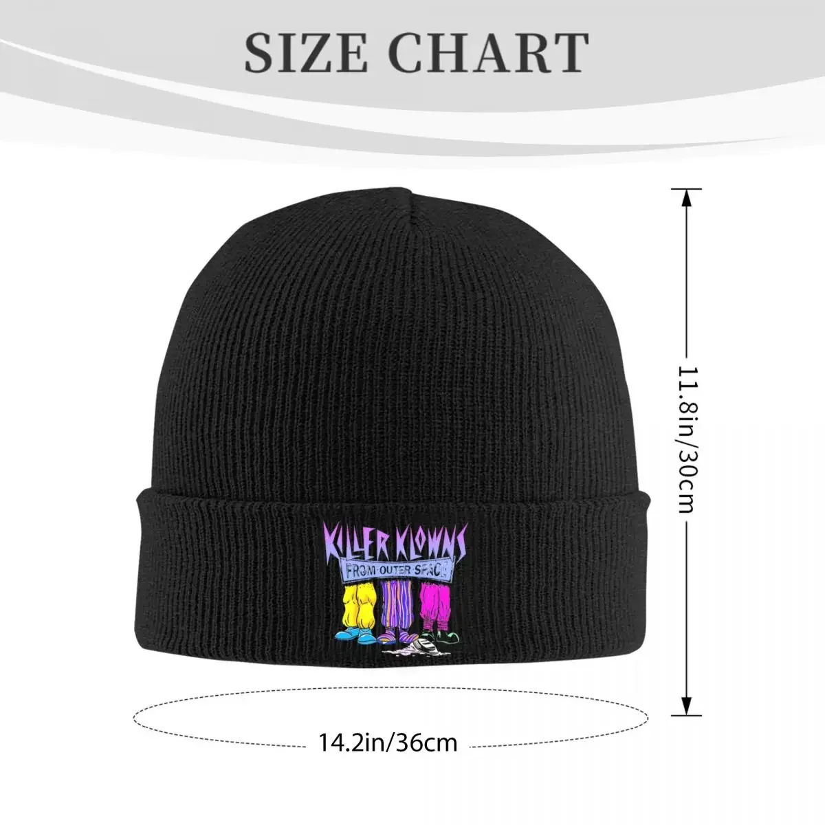 Killer Klowns From Outer Space Bonnet Hats Shoes Beanie Hats Design Knit Hat Autumn Winter Hip Hop Female Male Hippie Warm Cap