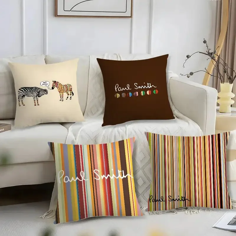 Luxury Design Short Plush Print Cushion Cover, Soft Square Throw Pillowcase for Sofa Living Room Home Decor, Hot Sale