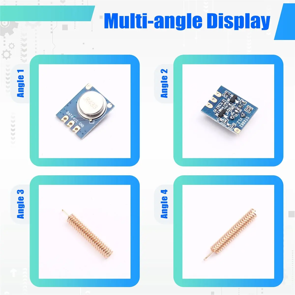 DT81 5PCS STX882-433 Low Cost Wireless Transmitter Module for ASK Small Range RF in 433MHz TX Module