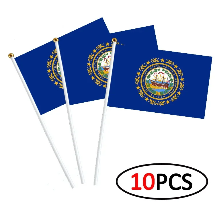 Wave the pride of New Hampshire with these 10 hand-held flags Wholesale of American state flags waving at the opening ceremony