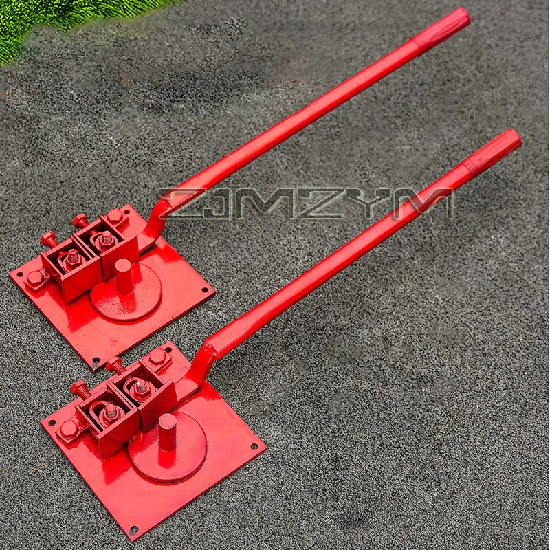 210 Degree Max Angle Manual Rebar Bender Steel Bar Hand-held Folding Bending Machine 1-20mm Construction Tool for Concrete Work