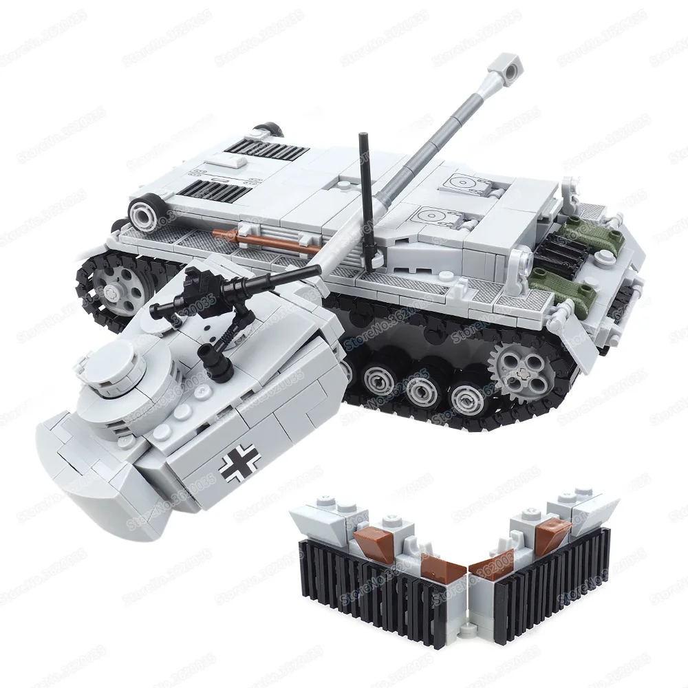 Legend Panzer IV Tank Destroyer Building Block Moc Military WW2 Figures Weapons Scenes Fierce Fighting Model Child Gift Boy Toys