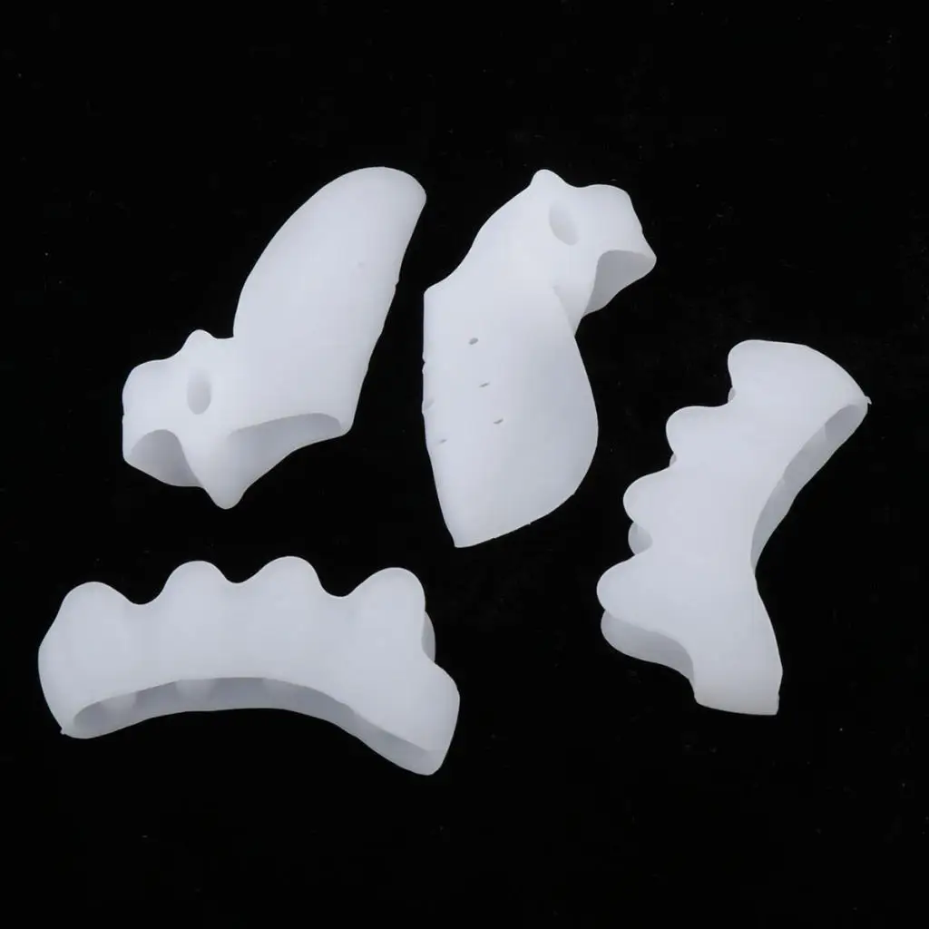 Silicone Toes Separators Durable Bunion Spacers Corrector Foot Alignment Socks for Shoe Care and Footwear Repair