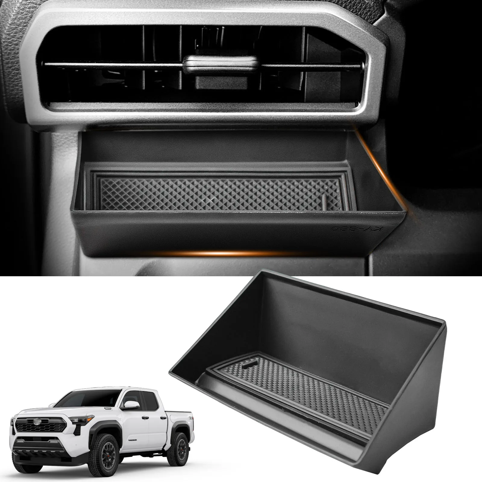 

Car Storage Organizer for Toyota Tacoma 2024 2025 Driver Side Air Vent Storage Box Drawer Left Air Vent Center Console Organizer