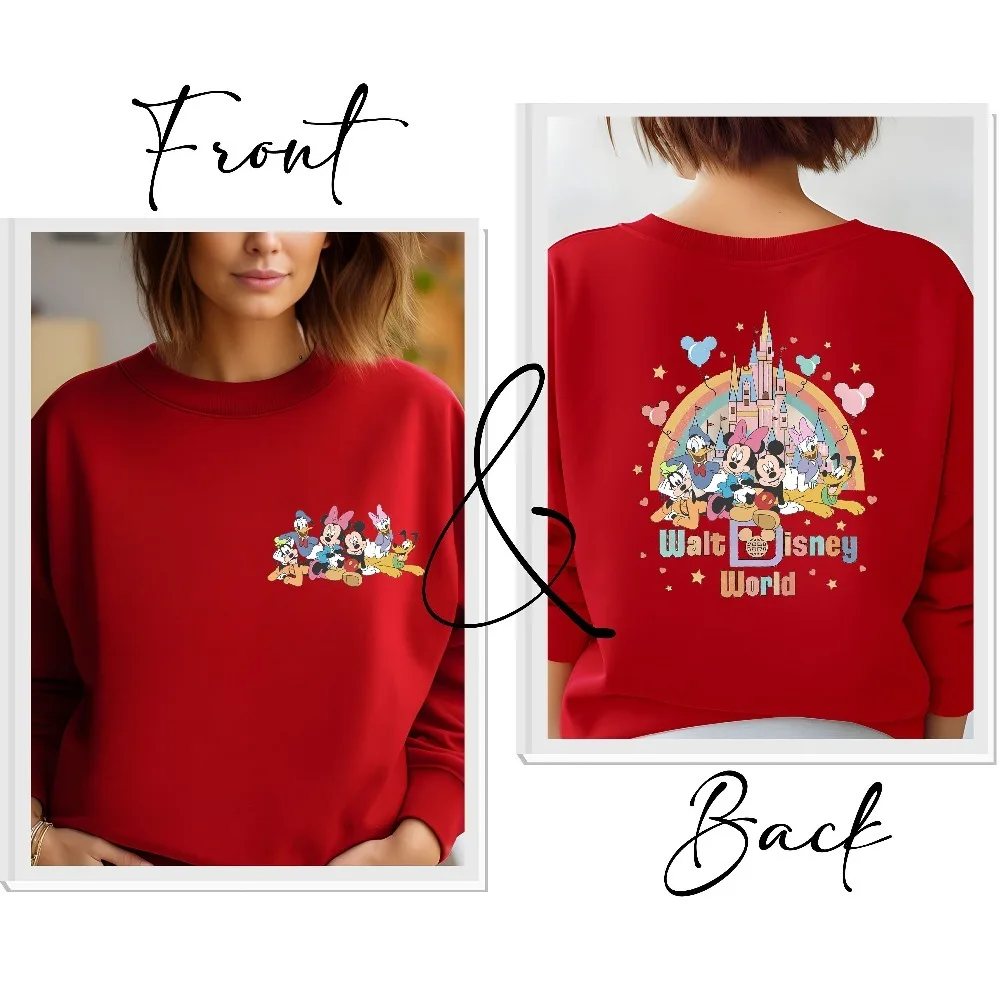 Der neue bedruckte Pullover mit Disney-Mickey-Motiv ist ein lockeres und warmes Paar-Sweatshirt für trendige Mädchen im Herbst 2023