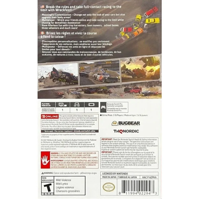 Wreckfest - Nintendo Switch