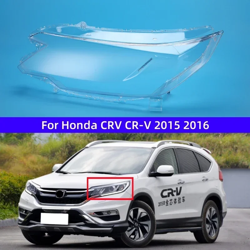 For Honda CRV CR-V 2015 2016 Car Gadget Replace A Transparent PC Lights Shell Headlight Headlamp Lens Covers