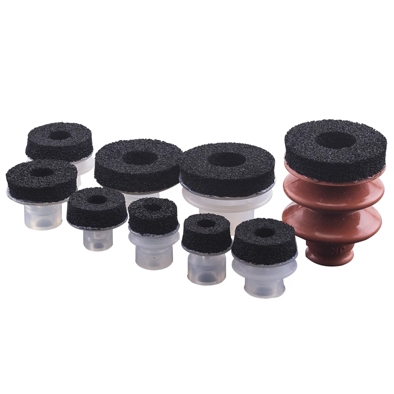 3 Pcs Mechanical arm vacuum suction cup sponge suction cup industrial parts strong suction nozzle SP DP MP Sereis SP DP MP-S10