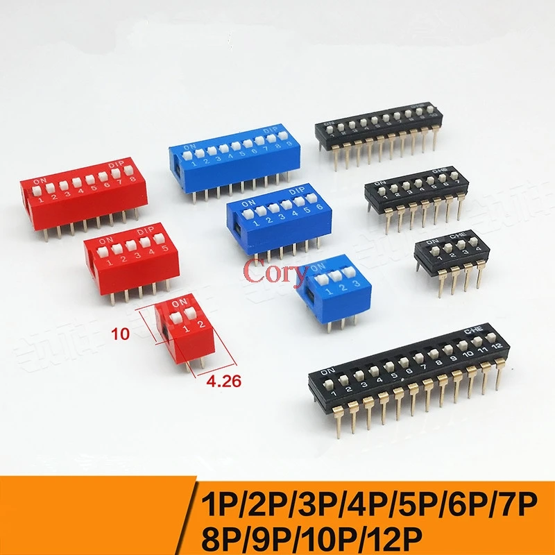 10PCS Dip Switch Sl… - image