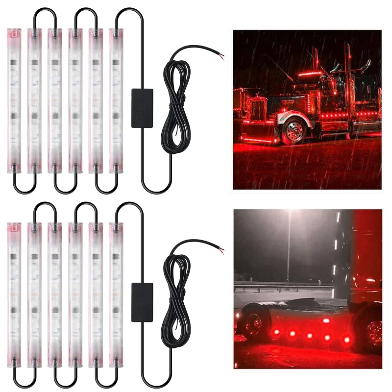 

Side Marker Marker Lights Red For Trailer Truck Caravan RV LED Light Lamp Side Clearance Marker Light 24V Warning Light