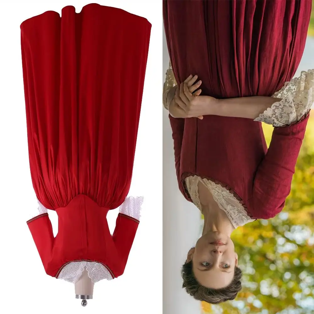 

Outlander Claire Randall Red Version Cosplay Costume Women Victorian Ball Gown