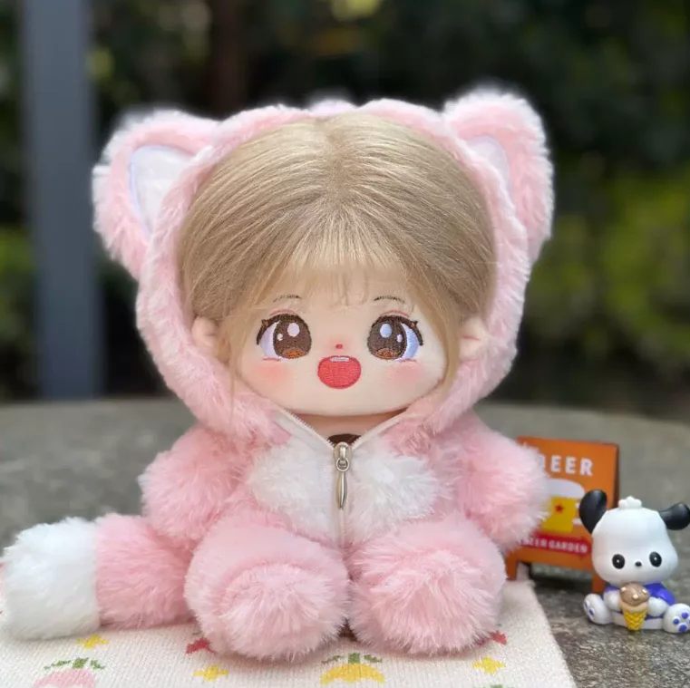 

Coats Suitable for 20cm Dolls, Pink and Green, with a Zippered Design for Easy Removal and Washing, Only the Coats Are Sold, Not the Dolls