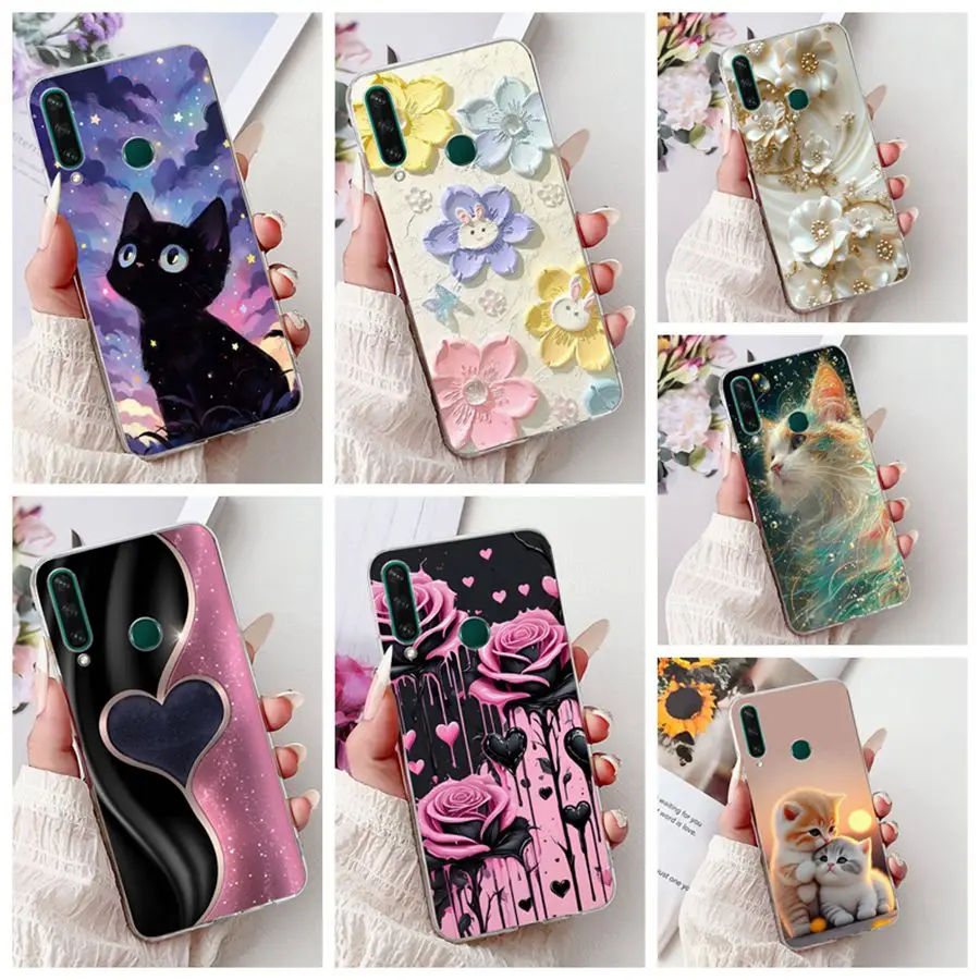 Funda de teléfono para Huawei Y6P Y7P 2020 Y7 Y7 Prime 2019 suave TPU silicona parachoques Couqe para Huawei Y 7 P Prime fundas traseras