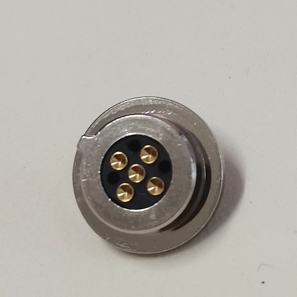 1 Paar 5-poliger magnetischer Rundsteckverbinder (männlich/weiblich) mit 5-Pin-Einbaubuchse, magnetischer Saugverbinder, DC-Stromanschluss mit Kerbe – Detail 4