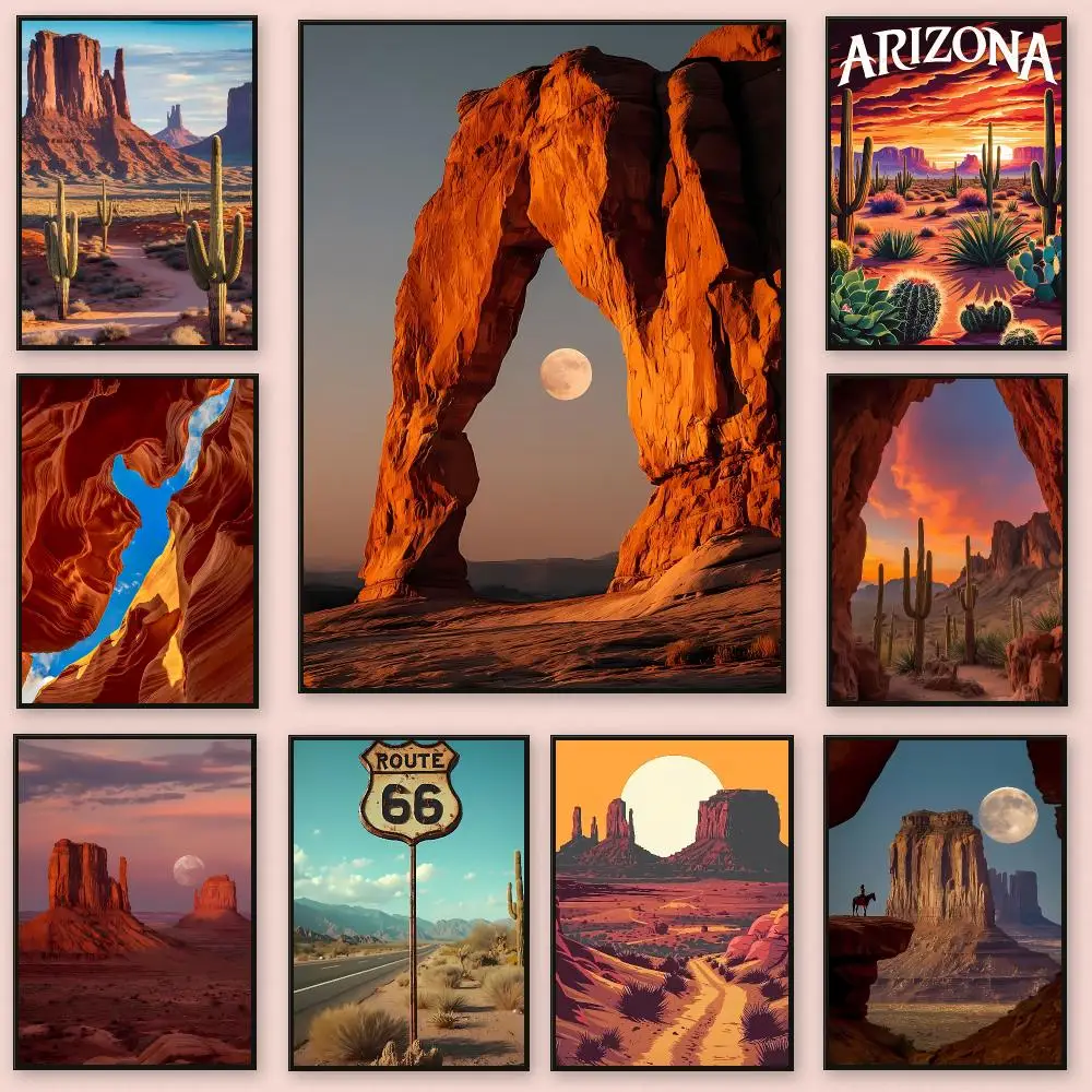 Scenic Travel A-Arizona Poster Series HD Wall Living Room Home Decor Gift