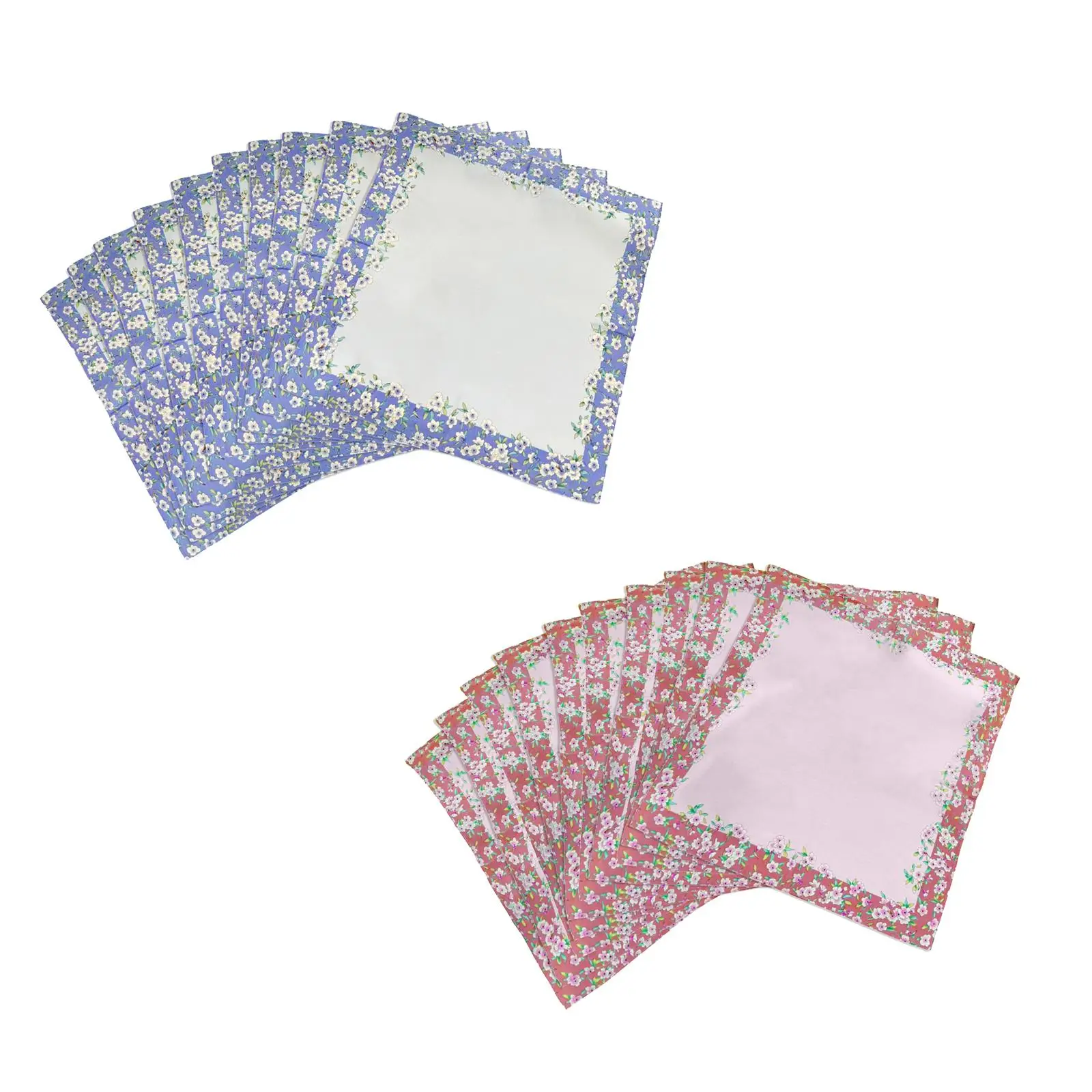 10x مناديل قطنية للسيدات، هدايا نسائية، مناديل أنيقة ماصة