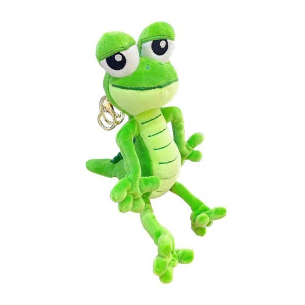 Stuffed Animals Lizard Doll Keychain Bag Pendant Ornaments Plush Lizard Toy Green Soft Cartoon Lizard Green Pendant