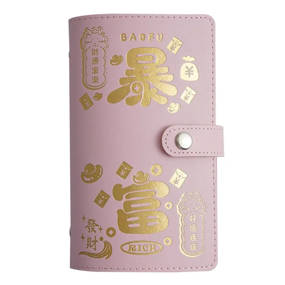 Bereik overnachting 100 enveloppen Geldbesparende uitdaging PU Grote capaciteit Geldverzamelboek Bespaar geld Draagbaar