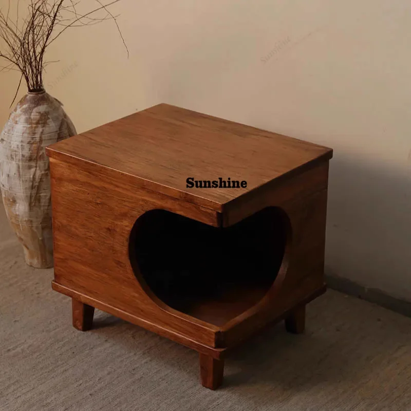 

Japanese Kawaii Nightstand Vintage Mid Century Nightstand Cute Small Design Square Mesa De Cabeceira Furniture For Bedroom FT