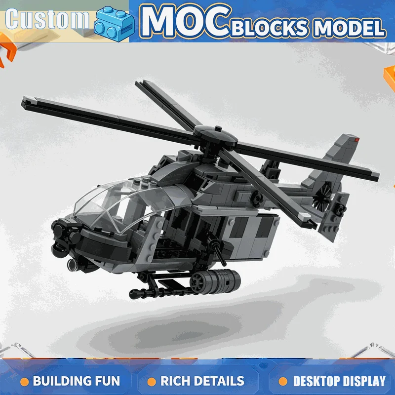 572PCS Utility Helicopter Build Blocks Rescue Aircraft Model DIY Assembly Toy Aviation Collection Display Birthday Festival Gift